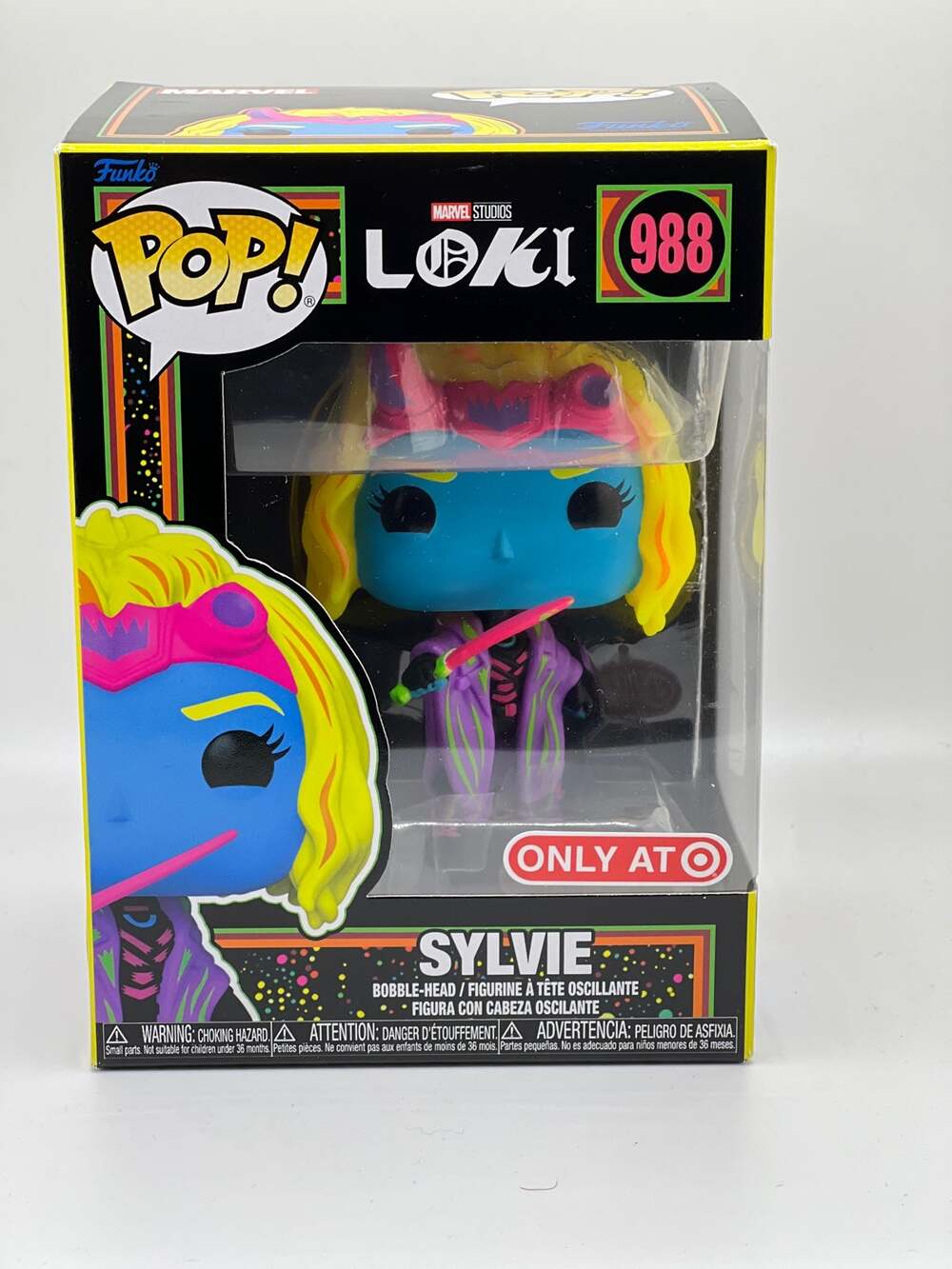 Marvel Loki Vinyl Figure #988 : Sylvie ( Black Light ) Target Exclusive